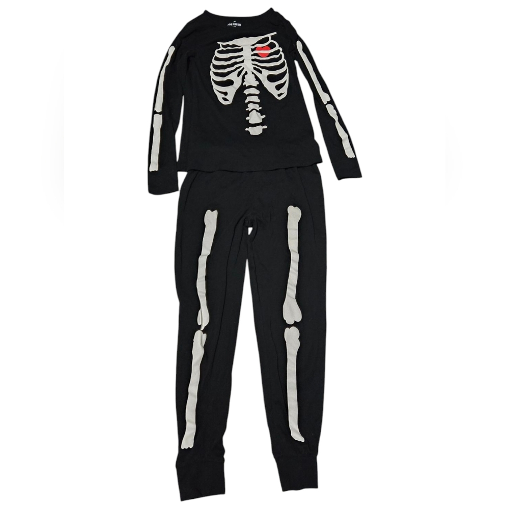 Joe Fresh Black Skeleton Pajama Set